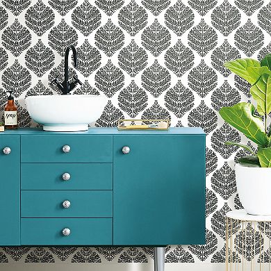 RoomMates Hygee Fern Damask Peel & Stick Wallpaper