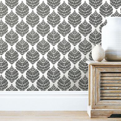 RoomMates Hygee Fern Damask Peel & Stick Wallpaper