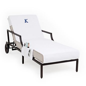 Linum Home Textiles Turkish Cotton Personalized Chaise Lounge Chair Slipcover & Side Pockets