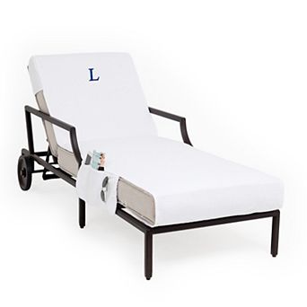 Linum Home Textiles Turkish Cotton Personalized Chaise Lounge Chair Slipcover & Side Pockets