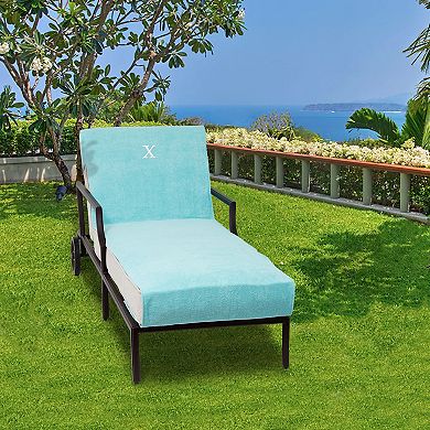 Linum Home Textiles Turkish Cotton Personalized Chaise Lounge Chair Slipcover