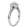 Simply Vera Vera Wang 14k White Gold 1/2 Carat T.W. Diamond Double Halo Engagement Ring