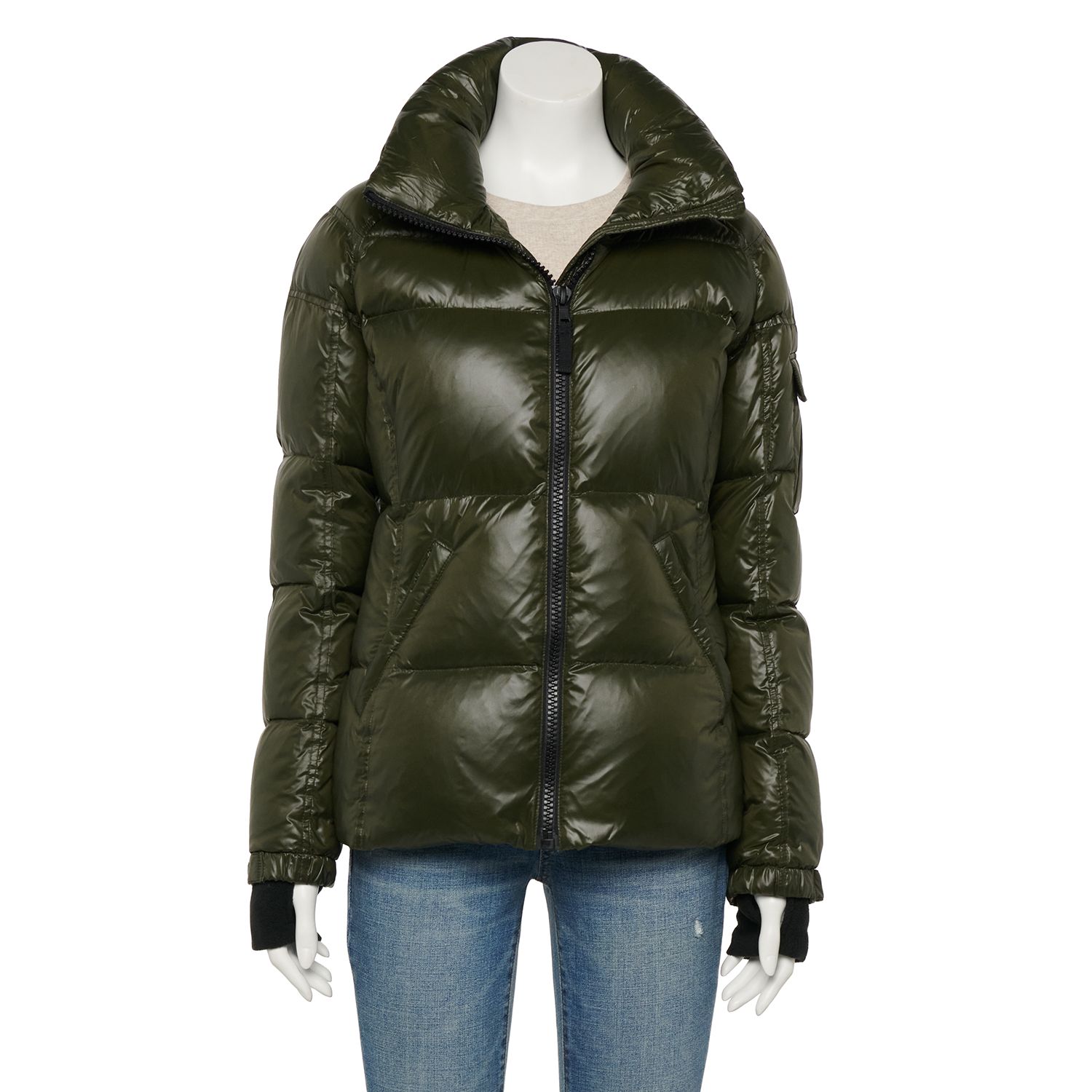 puffer jacket with fur hood