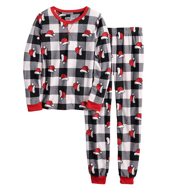 Girls 7 16 Jammies For Your Families Jolly Santa Microfleece Top