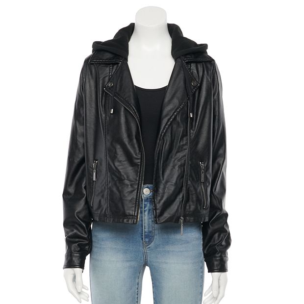 Kohl's leather 2025 jacket juniors