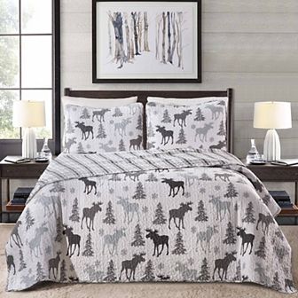Madelinen® Wilderness Moose Quilt and Sham Set