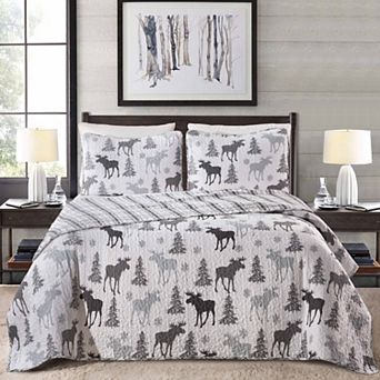Madelinen® Wilderness Moose Quilt and Sham Set