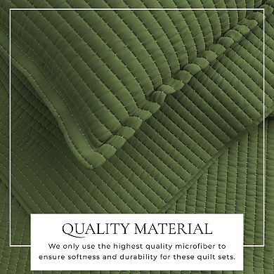 Madelinen® Alicia Channel Stitch Quilt and Sham Set