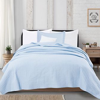 Madelinen® Alicia Channel Stitch Quilt and Sham Set
