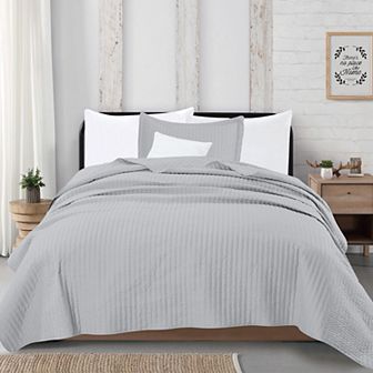 Madelinen® Alicia Channel Stitch Quilt and Sham Set
