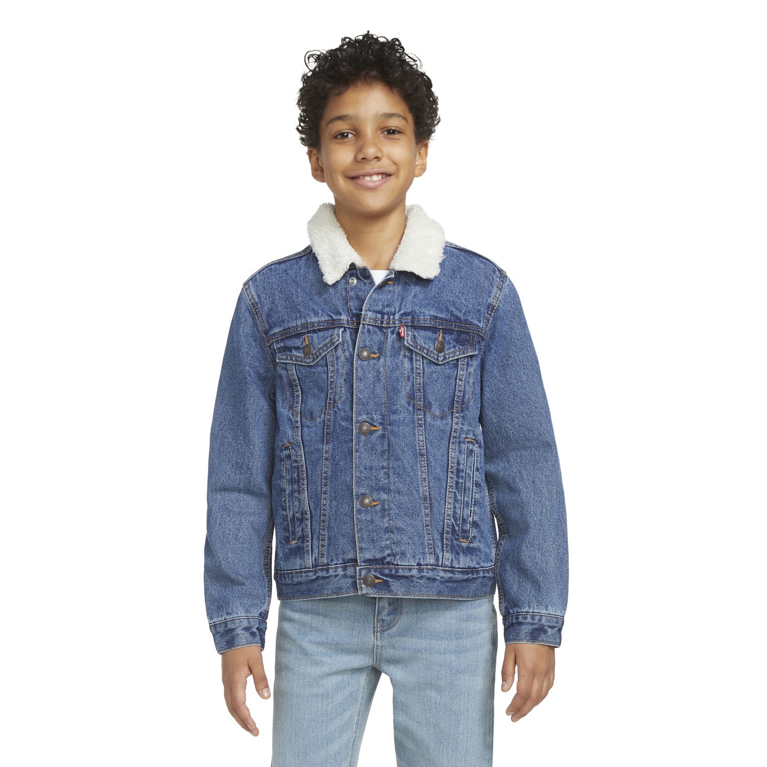 boys sherpa trucker jacket