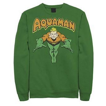 Men's DC Comics Aquaman Vintage Portrait Logo Sweatshirt