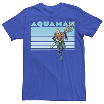 Men's DC Comics Aquaman Vintage Stripes Tee