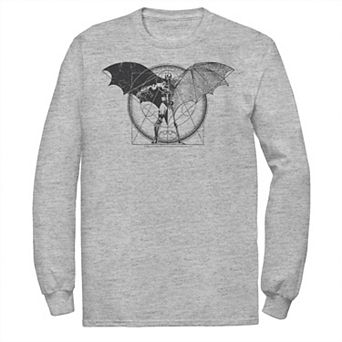 Men's DC Comics Batman Half Skeleton Sketched Poster Tee