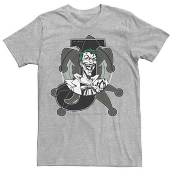 Men's DC Comics Joker Card Laughing Poster Tee