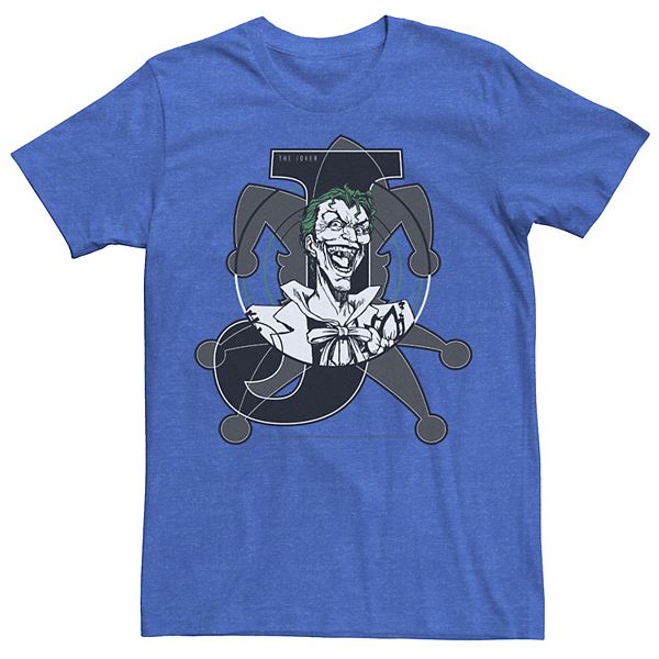 Men's DC Comics Joker Card Laughing Poster Tee