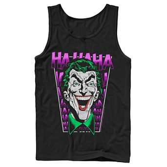 Men's DC Comics Batman The Joker Laughing Tank Top