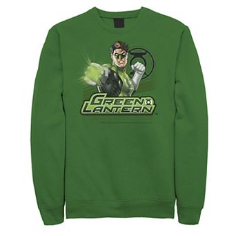 Men's DC Comics The Green Lantern Cartoon Portrait Sweatshirt