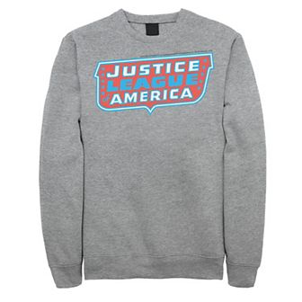 Men's DC Comics Justice League Of America Text Poster Logo Sweatshirt