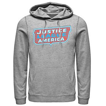 Men's DC Comics Justice League Of America Text Poster Logo Hoodie