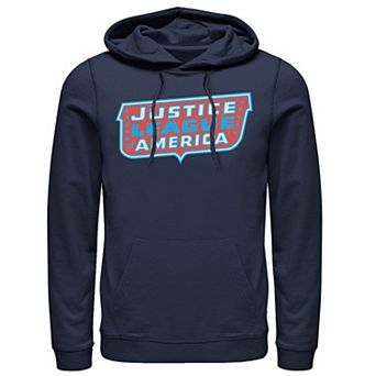 Men's DC Comics Justice League Of America Text Poster Logo Hoodie