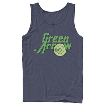 Men's DC Comics The Green Arrow Vintage Text Poster Tank Top