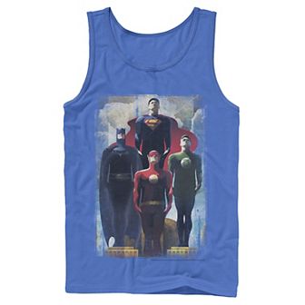 Men's DC Comics Justice League Heroes Look Up Tank Top