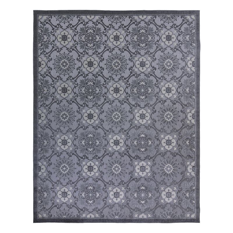 Avenue 33 Fosel Chora Indoor Outdoor Area Rug, Grey, 6.5X9.5 Ft