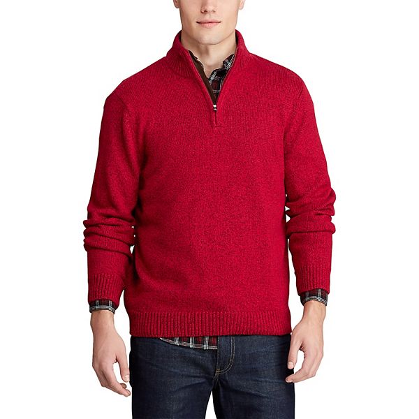 Men's Chaps Classic-Fit Mockneck Pullover Sweater