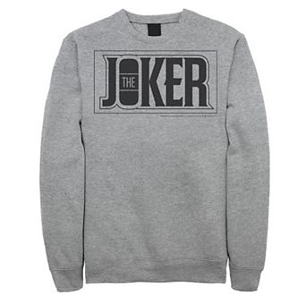 Men's DC Comics The Joker Bold Text Poster Sweatshirt