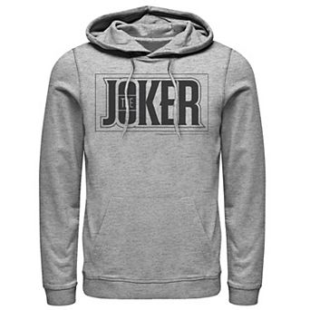 Men's DC Comics The Joker Bold Text Poster Hoodie