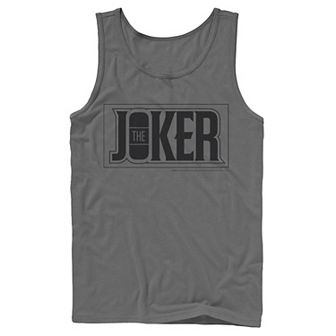 Men's DC Comics The Joker Bold Text Poster Tank Top