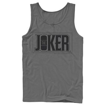 Men's DC Comics The Joker Bold Text Poster Tank Top