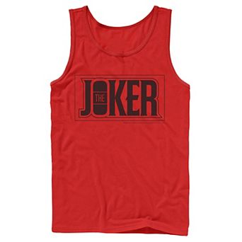 Men's DC Comics The Joker Bold Text Poster Tank Top