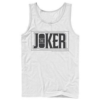 Men's DC Comics The Joker Bold Text Poster Tank Top