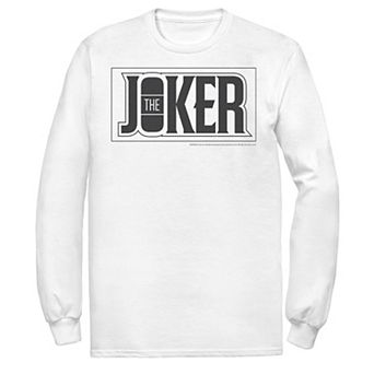 Men's DC Comics The Joker Bold Text Poster Tee