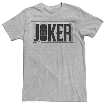 Men's DC Comics The Joker Bold Text Poster Tee