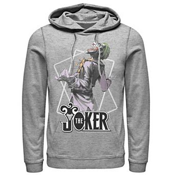 Men's DC Comics The Joker Card Outline Hoodie