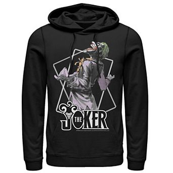 Men's DC Comics The Joker Card Outline Hoodie
