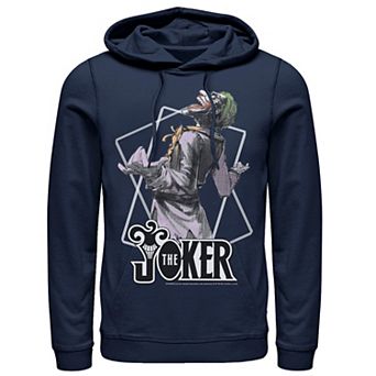Men's DC Comics The Joker Card Outline Hoodie