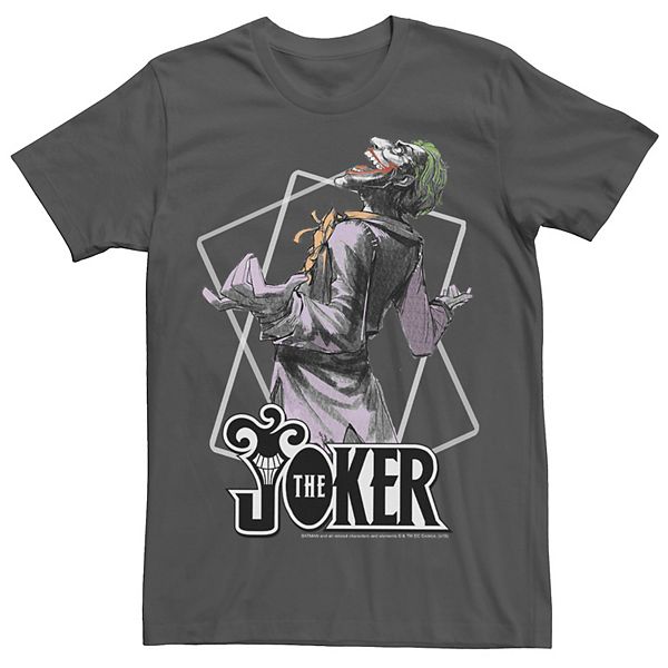 Men's DC Comics The Joker Card Outline Tee