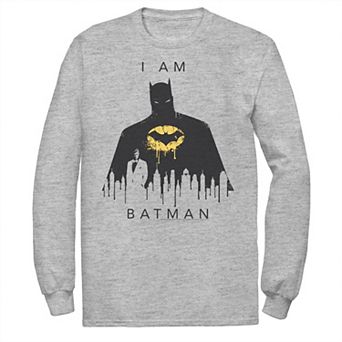 Men's DC Comics I Am Batman Skyline Poster Tee