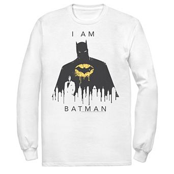Men's DC Comics I Am Batman Skyline Poster Tee