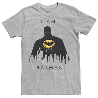 Men's DC Comics I Am Batman Skyline Poster Tee