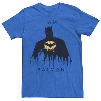 Men's DC Comics I Am Batman Skyline Poster Tee