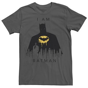 Men's DC Comics I Am Batman Skyline Poster Tee