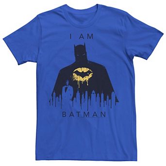 Men's DC Comics I Am Batman Skyline Poster Tee