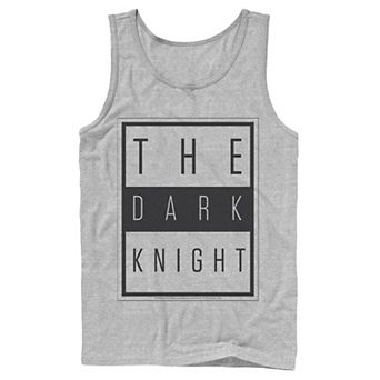 Men's DC Comics Batman The Dark Knight Block Poster Tank Top