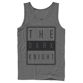 Men's DC Comics Batman The Dark Knight Block Poster Tank Top