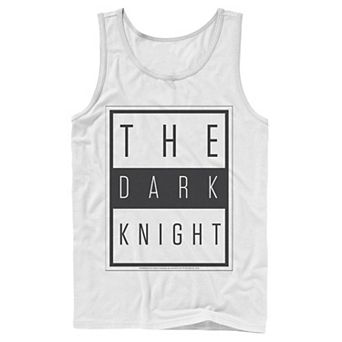 Men's DC Comics Batman The Dark Knight Block Poster Tank Top